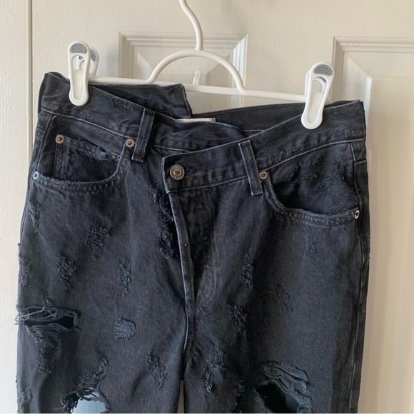 Agolde Criss Cross Straight Jeans Feverish - Picture 4 of 9